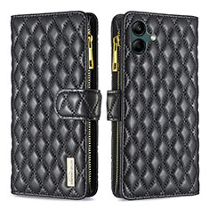 Coque Portefeuille Livre Cuir Etui Clapet B12F pour Samsung Galaxy A04 4G Noir