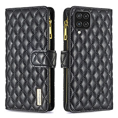 Coque Portefeuille Livre Cuir Etui Clapet B12F pour Samsung Galaxy A12 5G Noir