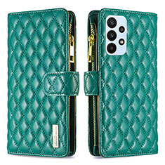 Coque Portefeuille Livre Cuir Etui Clapet B12F pour Samsung Galaxy A23 5G Vert