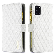Coque Portefeuille Livre Cuir Etui Clapet B12F pour Samsung Galaxy A31 Blanc