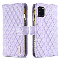 Coque Portefeuille Livre Cuir Etui Clapet B12F pour Samsung Galaxy A31 Violet