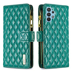 Coque Portefeuille Livre Cuir Etui Clapet B12F pour Samsung Galaxy A32 4G Vert