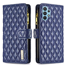 Coque Portefeuille Livre Cuir Etui Clapet B12F pour Samsung Galaxy A32 5G Bleu