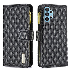 Coque Portefeuille Livre Cuir Etui Clapet B12F pour Samsung Galaxy A32 5G Noir