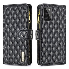 Coque Portefeuille Livre Cuir Etui Clapet B12F pour Samsung Galaxy A41 Noir