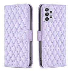 Coque Portefeuille Livre Cuir Etui Clapet B12F pour Samsung Galaxy A52 5G Violet