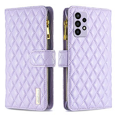 Coque Portefeuille Livre Cuir Etui Clapet B12F pour Samsung Galaxy A72 5G Violet