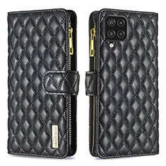 Coque Portefeuille Livre Cuir Etui Clapet B12F pour Samsung Galaxy F12 Noir