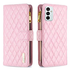 Coque Portefeuille Livre Cuir Etui Clapet B12F pour Samsung Galaxy F23 5G Or Rose