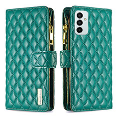 Coque Portefeuille Livre Cuir Etui Clapet B12F pour Samsung Galaxy F23 5G Vert