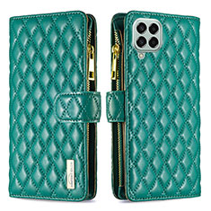 Coque Portefeuille Livre Cuir Etui Clapet B12F pour Samsung Galaxy M33 5G Vert