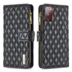 Coque Portefeuille Livre Cuir Etui Clapet B12F pour Samsung Galaxy S20 FE 4G Noir