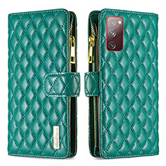 Coque Portefeuille Livre Cuir Etui Clapet B12F pour Samsung Galaxy S20 FE 4G Vert