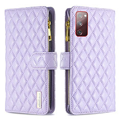 Coque Portefeuille Livre Cuir Etui Clapet B12F pour Samsung Galaxy S20 FE 4G Violet