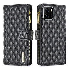 Coque Portefeuille Livre Cuir Etui Clapet B12F pour Vivo Y01 Noir