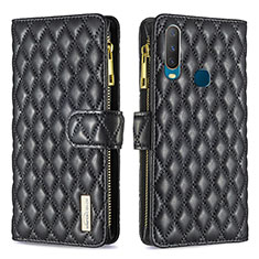 Coque Portefeuille Livre Cuir Etui Clapet B12F pour Vivo Y11 Noir