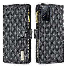 Coque Portefeuille Livre Cuir Etui Clapet B12F pour Xiaomi Mi 11T 5G Noir