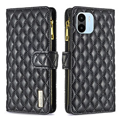 Coque Portefeuille Livre Cuir Etui Clapet B12F pour Xiaomi Poco C51 Noir