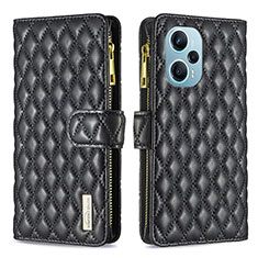 Coque Portefeuille Livre Cuir Etui Clapet B12F pour Xiaomi Poco F5 5G Noir