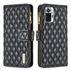 Coque Portefeuille Livre Cuir Etui Clapet B12F pour Xiaomi Redmi Note 10 Pro Max Noir