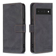 Coque Portefeuille Livre Cuir Etui Clapet B13F pour Google Pixel 6 Pro 5G Noir