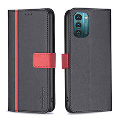 Coque Portefeuille Livre Cuir Etui Clapet B13F pour Nokia G21 Noir