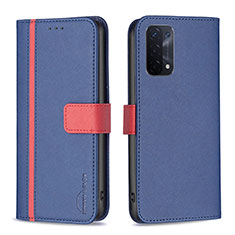 Coque Portefeuille Livre Cuir Etui Clapet B13F pour OnePlus Nord N200 5G Bleu