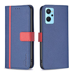 Coque Portefeuille Livre Cuir Etui Clapet B13F pour Oppo A96 4G Bleu