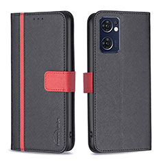 Coque Portefeuille Livre Cuir Etui Clapet B13F pour Oppo Find X5 Lite 5G Noir