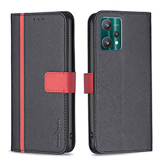 Coque Portefeuille Livre Cuir Etui Clapet B13F pour Realme 9 5G Noir