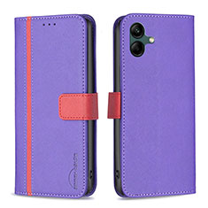 Coque Portefeuille Livre Cuir Etui Clapet B13F pour Samsung Galaxy A04 4G Violet