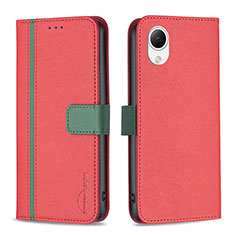 Coque Portefeuille Livre Cuir Etui Clapet B13F pour Samsung Galaxy A23e 5G Rouge