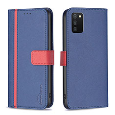 Coque Portefeuille Livre Cuir Etui Clapet B13F pour Samsung Galaxy F02S SM-E025F Bleu