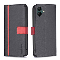 Coque Portefeuille Livre Cuir Etui Clapet B13F pour Samsung Galaxy F04 Noir