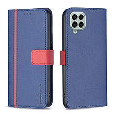 Coque Portefeuille Livre Cuir Etui Clapet B13F pour Samsung Galaxy M33 5G Bleu