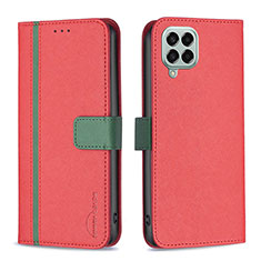 Coque Portefeuille Livre Cuir Etui Clapet B13F pour Samsung Galaxy M33 5G Rouge