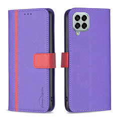 Coque Portefeuille Livre Cuir Etui Clapet B13F pour Samsung Galaxy M33 5G Violet