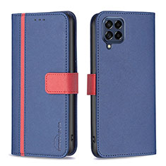 Coque Portefeuille Livre Cuir Etui Clapet B13F pour Samsung Galaxy M53 5G Bleu