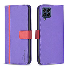 Coque Portefeuille Livre Cuir Etui Clapet B13F pour Samsung Galaxy M53 5G Violet