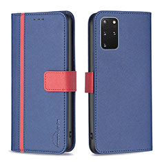 Coque Portefeuille Livre Cuir Etui Clapet B13F pour Samsung Galaxy S20 Plus 5G Bleu