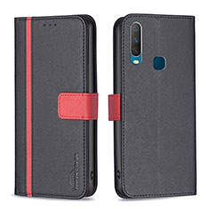 Coque Portefeuille Livre Cuir Etui Clapet B13F pour Vivo Y3s Noir