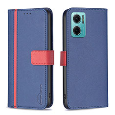 Coque Portefeuille Livre Cuir Etui Clapet B13F pour Xiaomi Redmi 10 5G Bleu