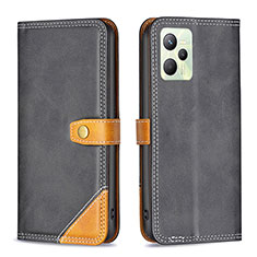 Coque Portefeuille Livre Cuir Etui Clapet B14F pour Realme Narzo 50A Prime Noir