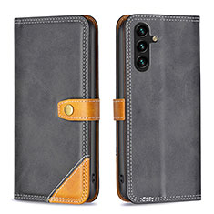 Coque Portefeuille Livre Cuir Etui Clapet B14F pour Samsung Galaxy A04s Noir