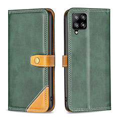 Coque Portefeuille Livre Cuir Etui Clapet B14F pour Samsung Galaxy A42 5G Vert