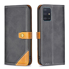 Coque Portefeuille Livre Cuir Etui Clapet B14F pour Samsung Galaxy M40S Noir