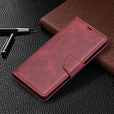 Coque Portefeuille Livre Cuir Etui Clapet B14F pour Samsung Galaxy S21 Ultra 5G Rouge