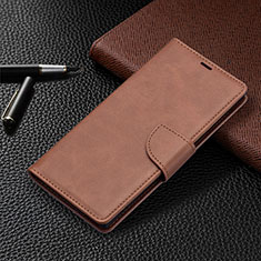 Coque Portefeuille Livre Cuir Etui Clapet B14F pour Samsung Galaxy S24 Ultra 5G Marron