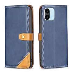 Coque Portefeuille Livre Cuir Etui Clapet B14F pour Xiaomi Redmi A1 Bleu