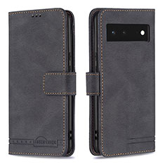 Coque Portefeuille Livre Cuir Etui Clapet B15F pour Google Pixel 6 5G Noir